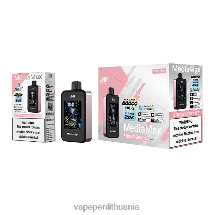 JNR MediaMax 40 tūkst braškių ledų 48N0F17 Vape Mod