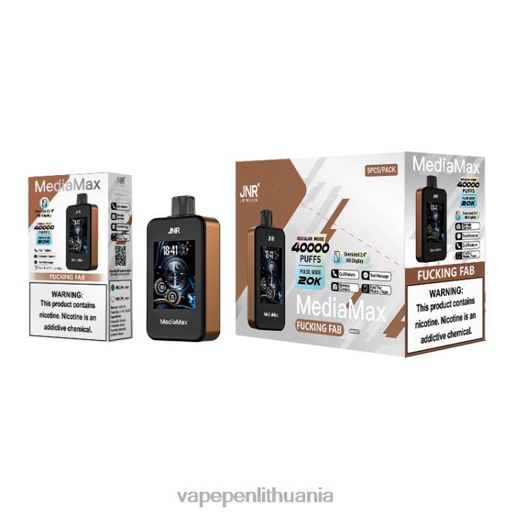 JNR MediaMax 40 tūkst velniop fab 48N0F13 Vape Liquid